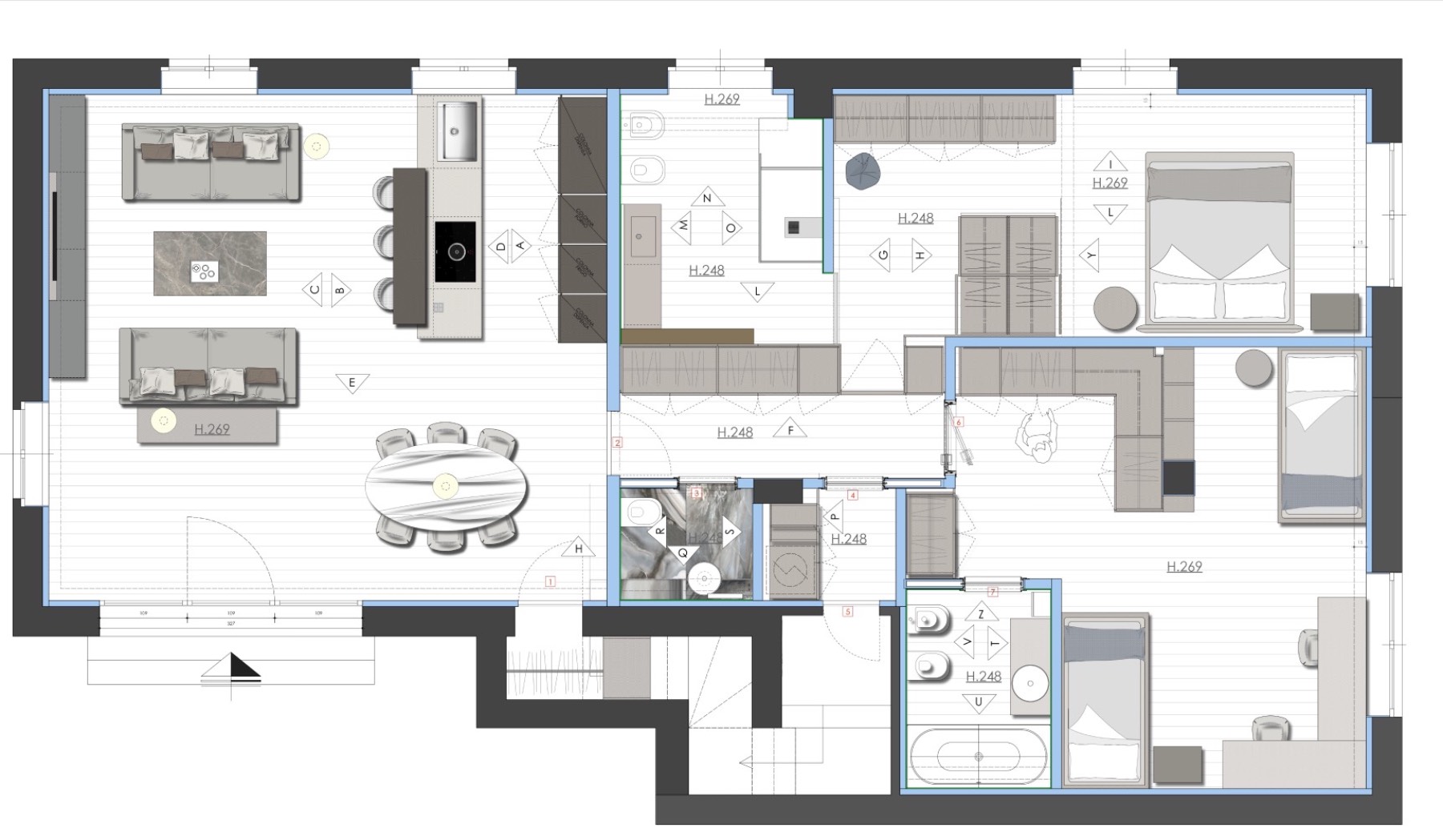 Plan architecture (1) - Réalisation Architecte d'intérieur PACA