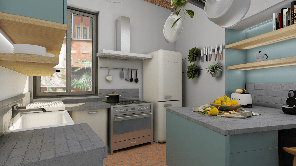 Cuisine après - Réalisation Architecte d'intérieur PACA