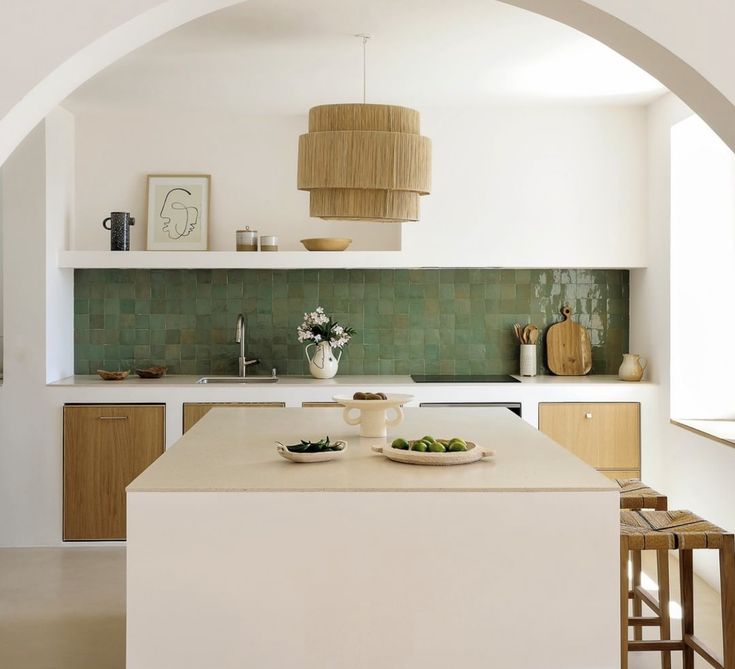 Zellige vert - Réalisation Architecte d'intérieur PACA