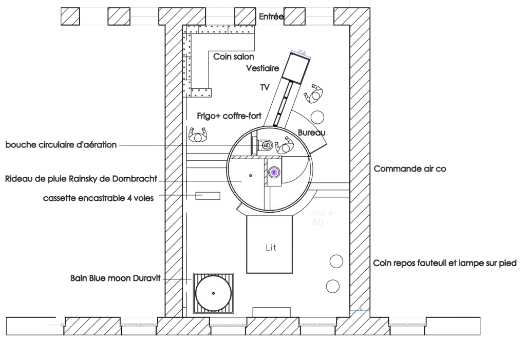 Projet suite d'hotel — AD Design Archi
